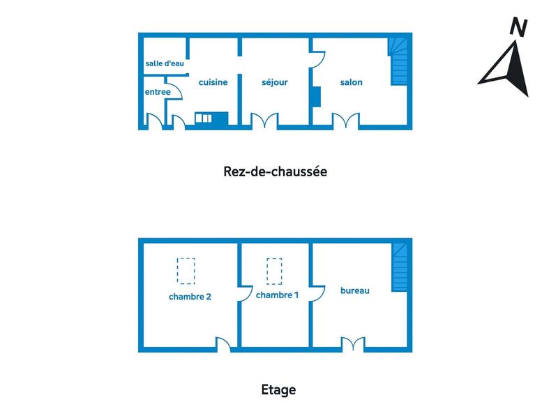 Maison de ville - 119 m² - 6 pièces