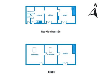 Maison de ville - 119 m² - 6 pièces