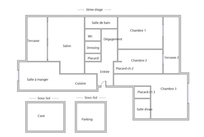 Appartement - 88 m² - 4 pièces
