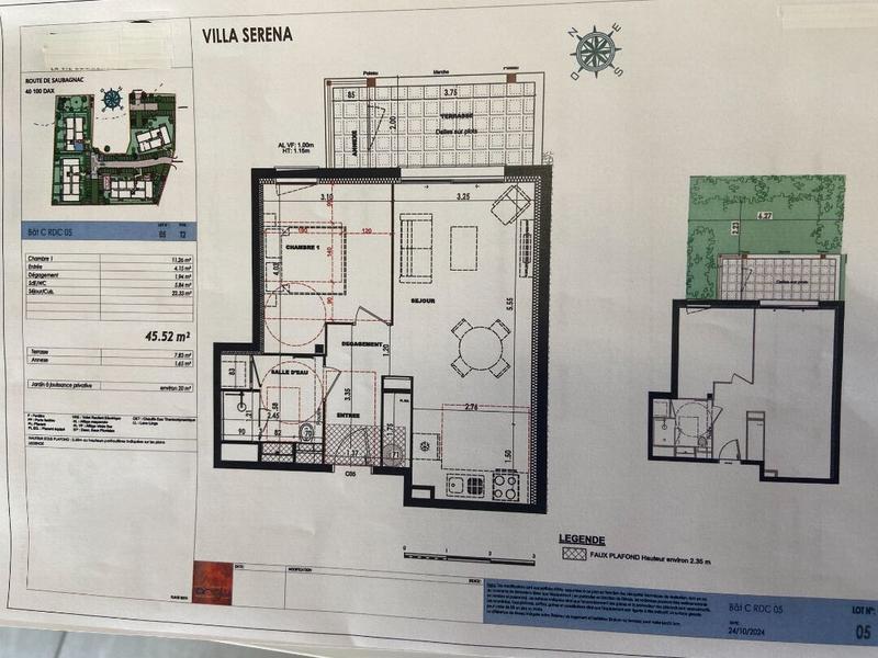 Appartement - 45 m² - 2 pièces