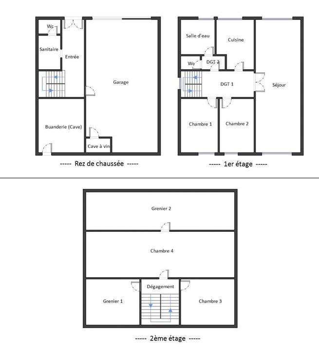 Maison - 195 m² - 7 pièces