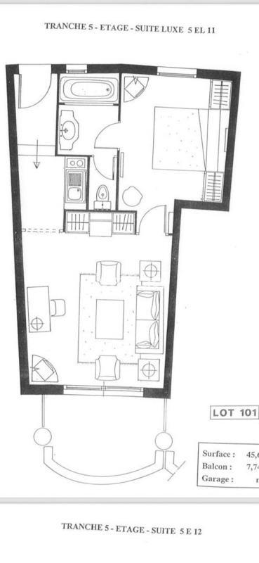 Appartement - 45 m² - 2 pièces