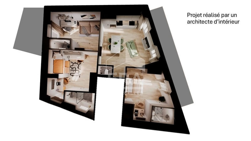 Appartement - 53 m² - 4 pièces