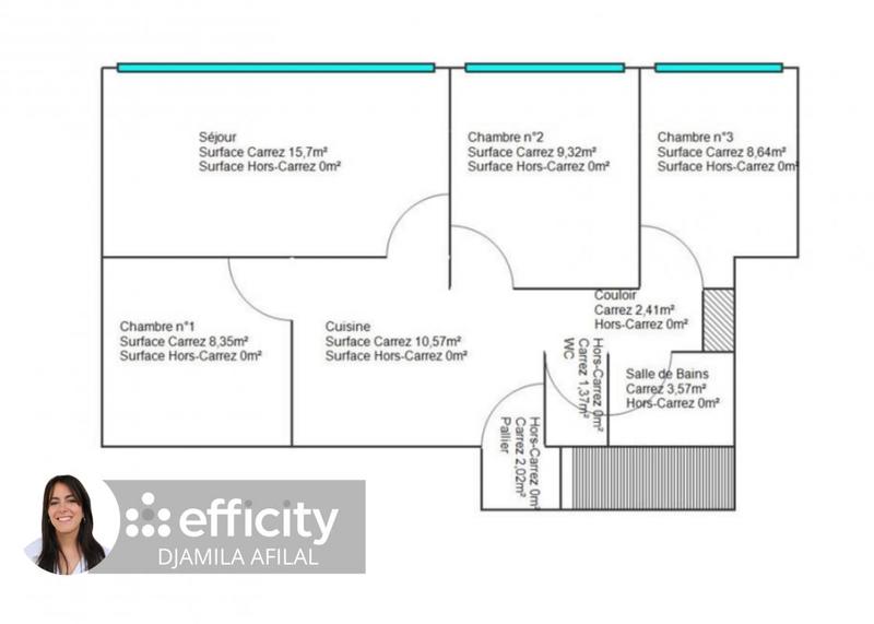 Appartement - 68 m² - 4 pièces