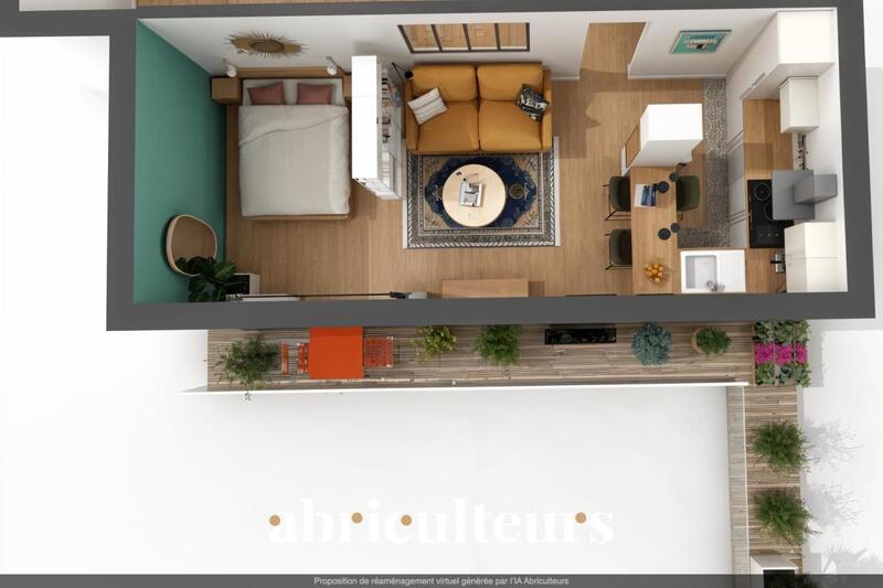 Appartement ancien - 41 m² - 1 pièce