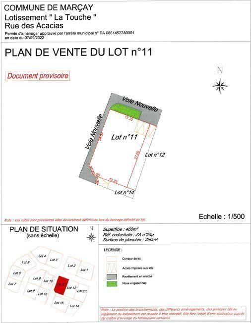 Terrain - 460 m²