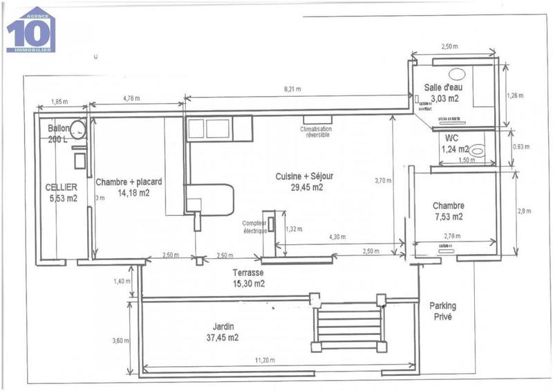 Appartement - 61 m² - 3 pièces
