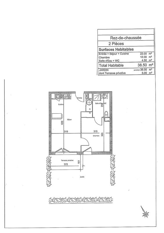 Appartement - 39 m² - 2 pièces