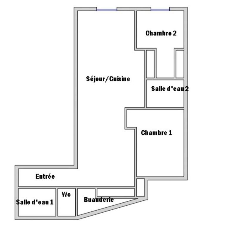 Appartement - 90 m² - 3 pièces