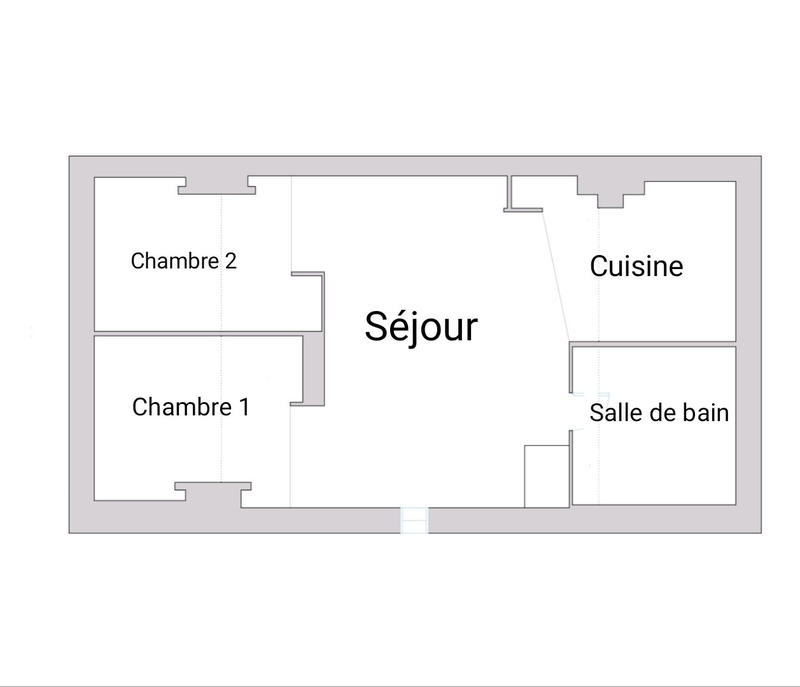 Appartement - 77 m² - 3 pièces