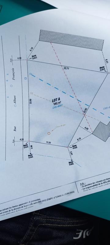 Terrain constructible - 392 m²