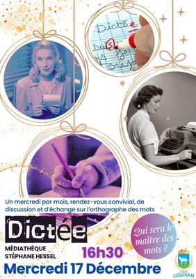 Atelier : Dictée à la Médiathèque