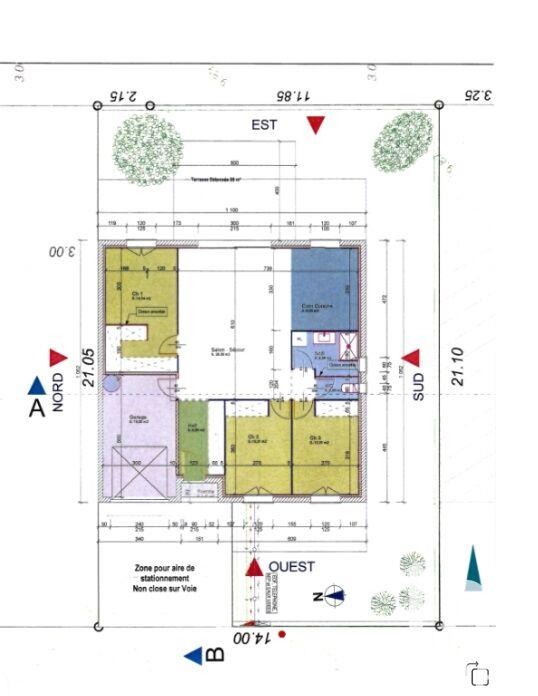 Maison - 86 m² - 4 pièces