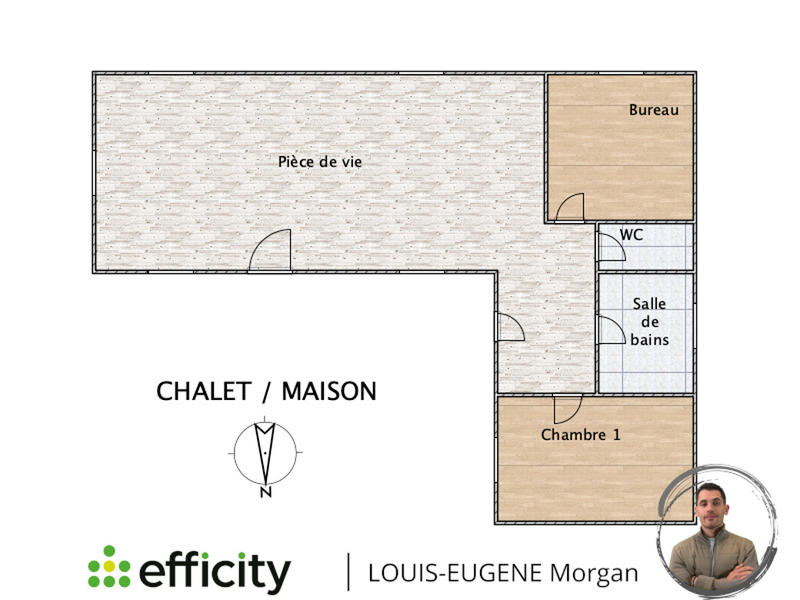 Maison - 36 m² - 3 pièces