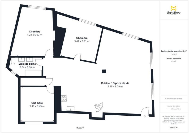 Appartement - 155 m² - 5 pièces