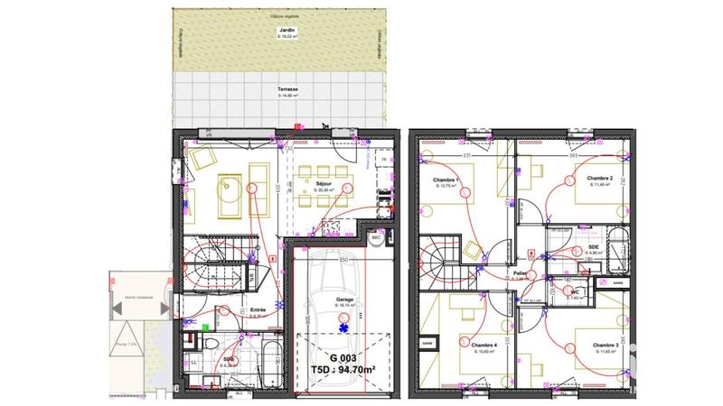 Maison - 94 m² - 5 pièces