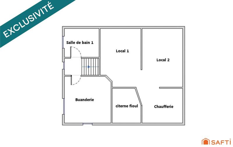 Maison de ville - 87 m² - 6 pièces