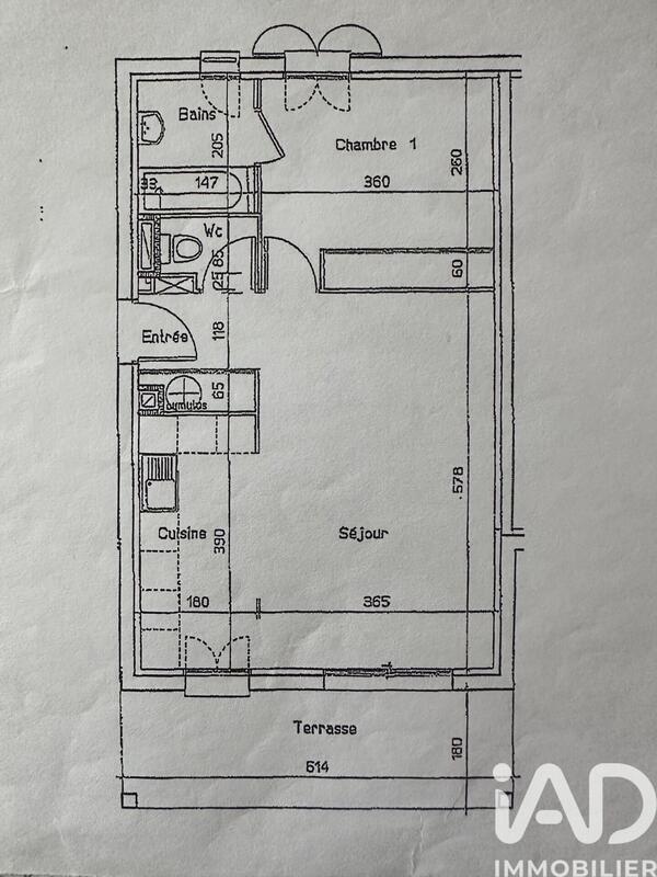 Appartement - 47 m² - 2 pièces