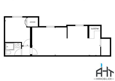 Bureau - 44 m² - 2 pièces