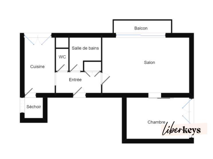 Appartement - 49 m² - 2 pièces