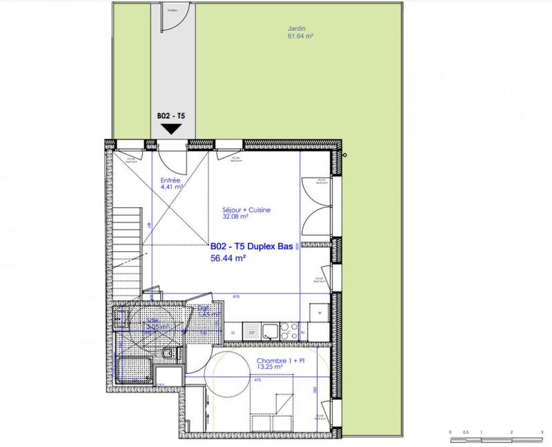 Appartement - 103 m² - 5 pièces