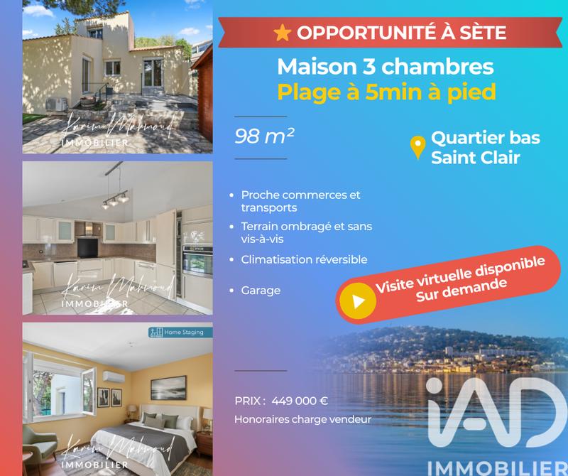 Maison - 98 m² - 4 pièces