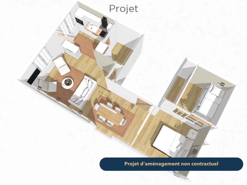 Appartement - 47 m² - 3 pièces