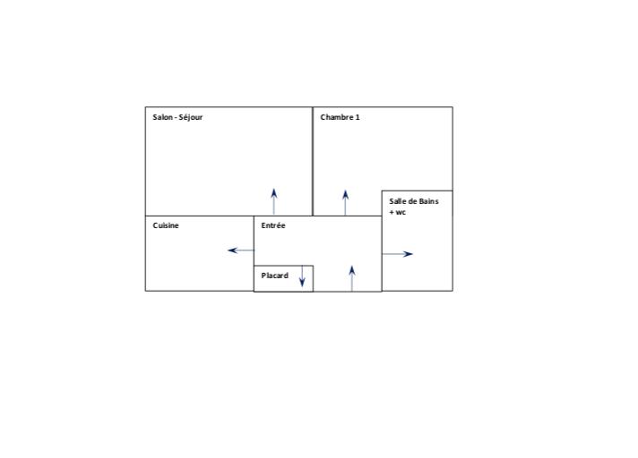 Appartement - 57 m² - 2 pièces