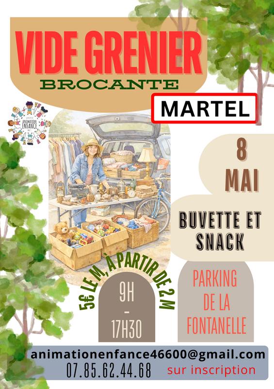 Brocante - vide grenier du 8 mai