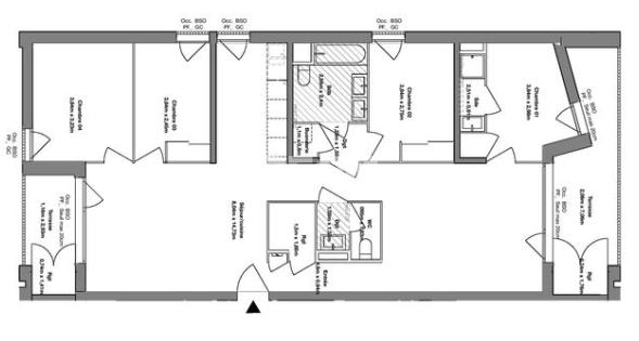 Appartement - 122 m² - 5 pièces