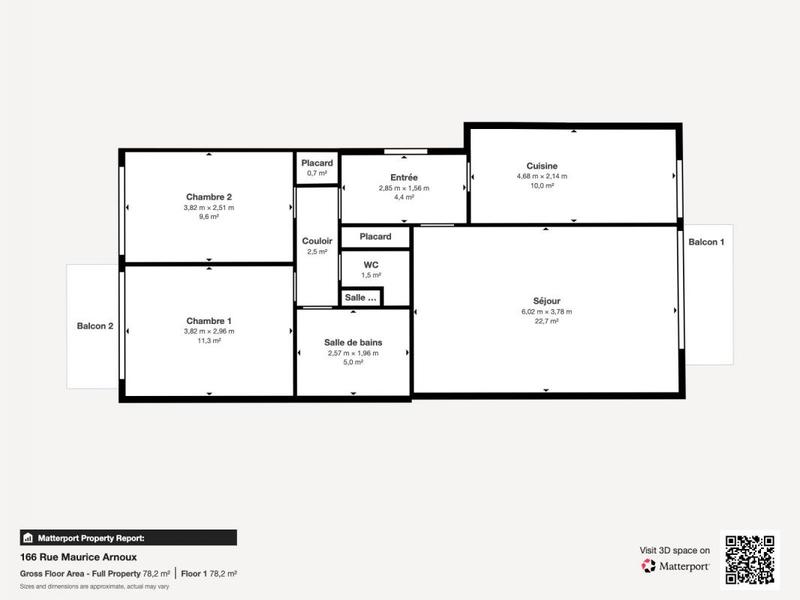 Appartement - 68 m² - 3 pièces
