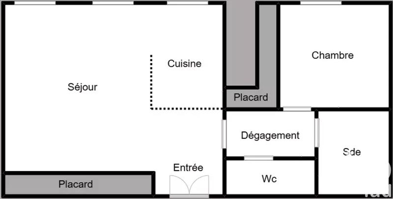 Appartement - 51 m² - 2 pièces