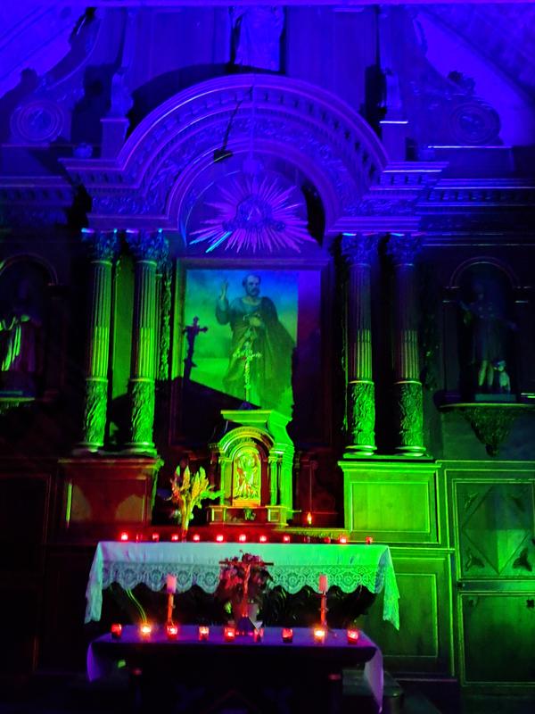 Concert et illumination de l'église Saint-Pierre