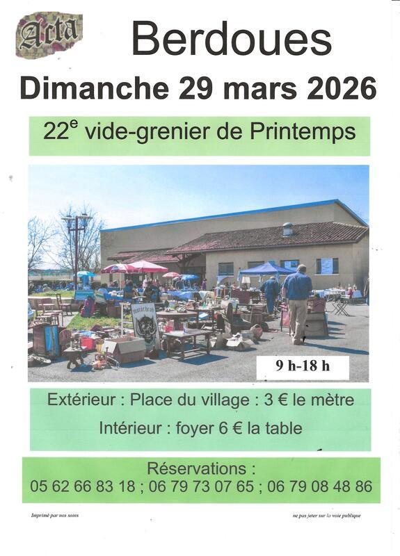 Vide grenier du printemps