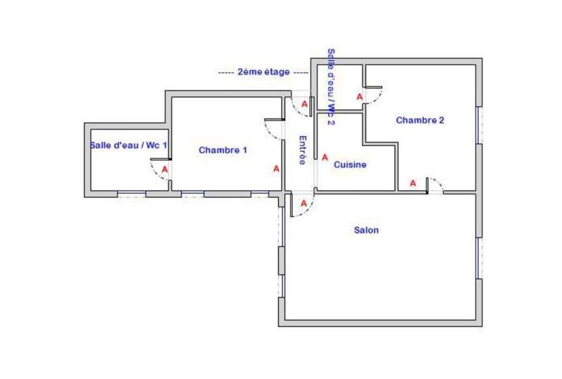 Appartement - 60 m² - 3 pièces