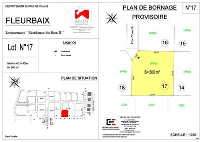 Terrain constructible - 500 m²