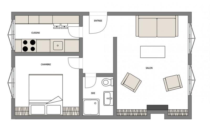 Appartement - 46 m² - 2 pièces