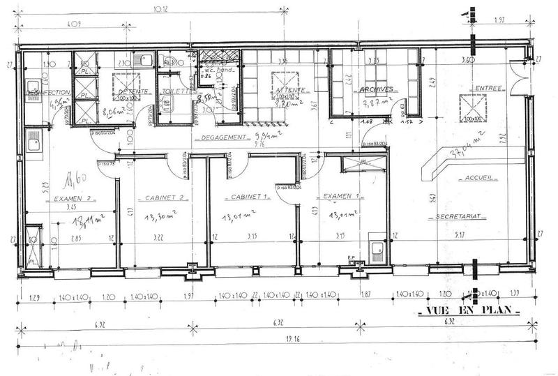 Bureau - 181 m² - 10 pièces