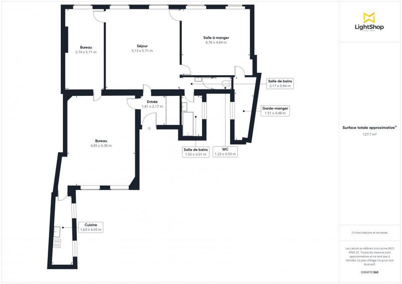 Appartement - 126 m² - 4 pièces