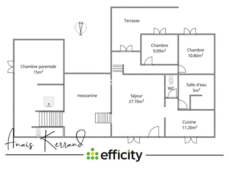 Maison - 100 m² - 5 pièces