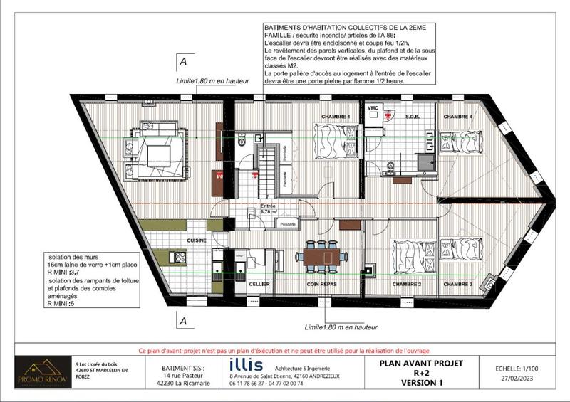 Loft - 203 m² - 7 pièces