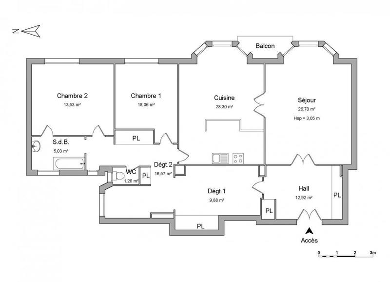Appartement - 132 m² - 4 pièces