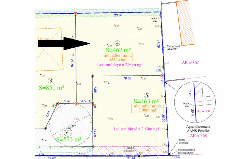 Terrain - 462 m²