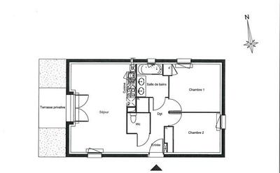 Appartement - 57 m² - 3 pièces