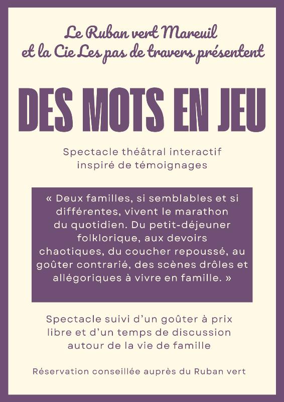 Spectacle familial: des mots en jeu