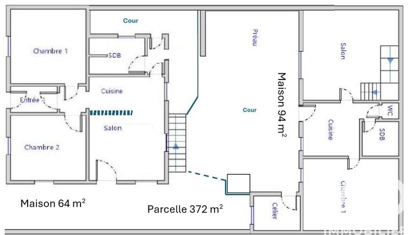 Maison de village - 158 m² - 8 pièces