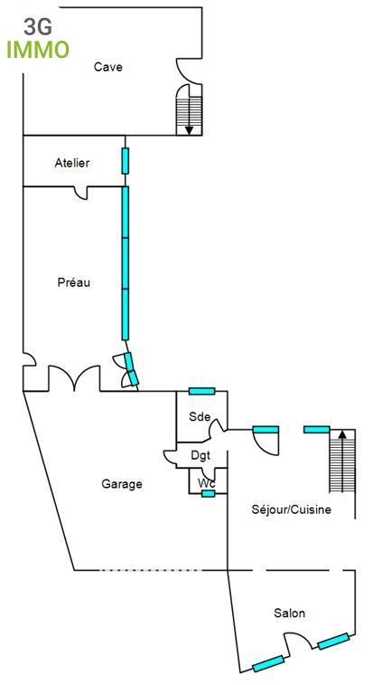 Maison - 99 m² - 4 pièces