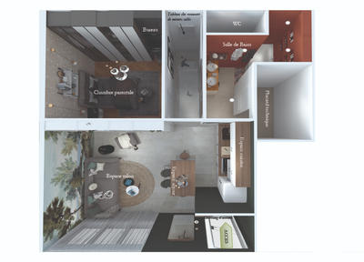 Appartement - 22 m² - 1 pièce