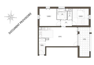Appartement - 62 m² - 3 pièces