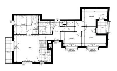 Appartement - 101 m² - 5 pièces